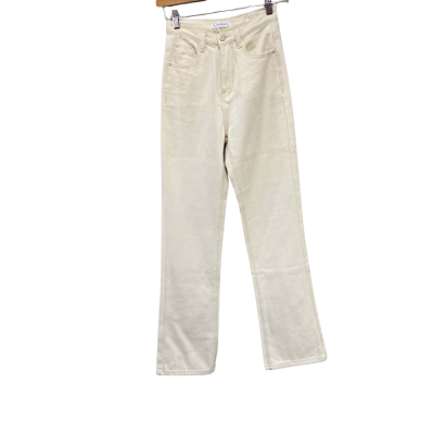 Vendeeby’s  Womens  Size XS Straight Leg Jeans Cream 