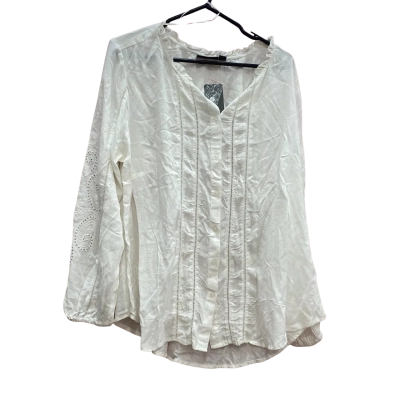 Autograph Womens Size 16 Long Sleeve Cut Out Peasant Top