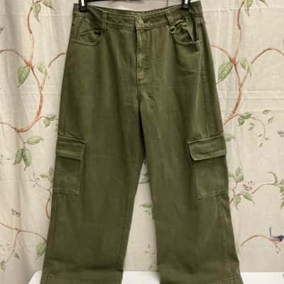 ThereAfter Womens  Size 12 Cargo Pants Green 