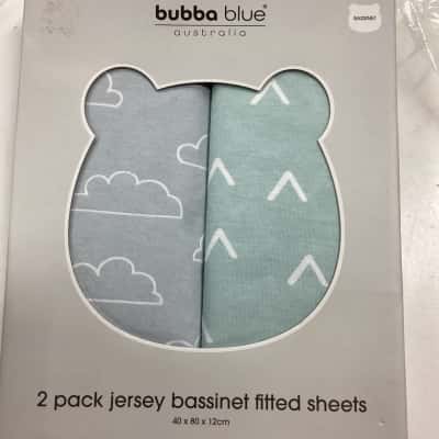 Bubba Blue Jersey bassinet fitted sheets  B