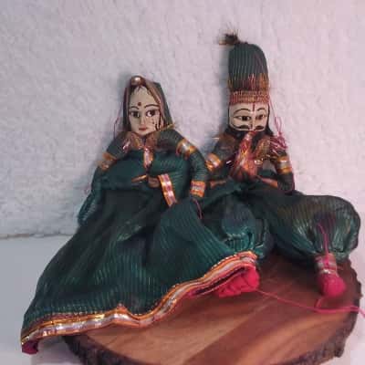 Traditional Handcrafted Rajasthani Puppets - Kathputli