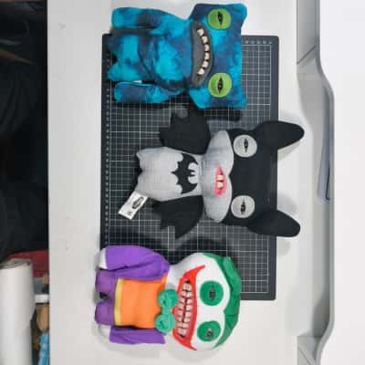 3x Fuggler Plush Toys PreOwned 
