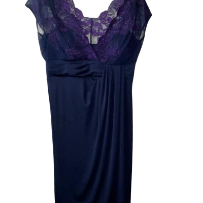 Womens Alexon Size 14 Blue / Purple Dress