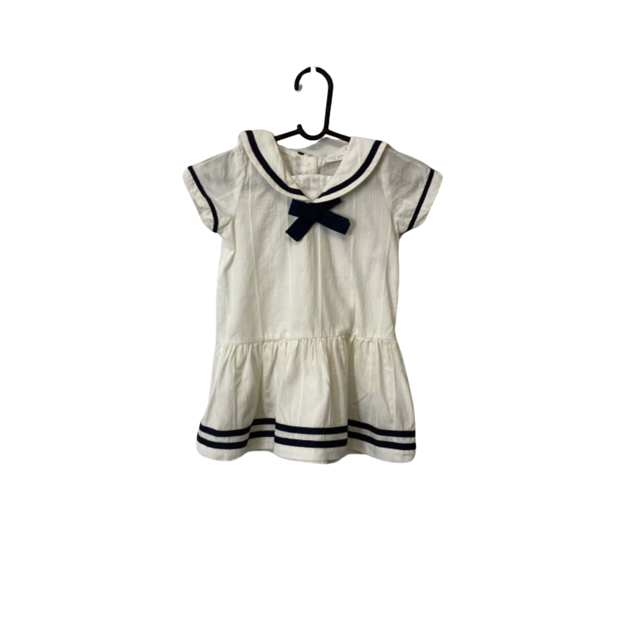 NEXT Baby Size 9-12months Dress Blue / White (s)