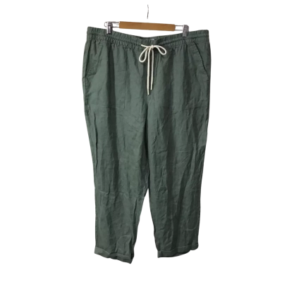 Just Jeans Womens Size 18 Sage Green 100% Linen Pants (new)