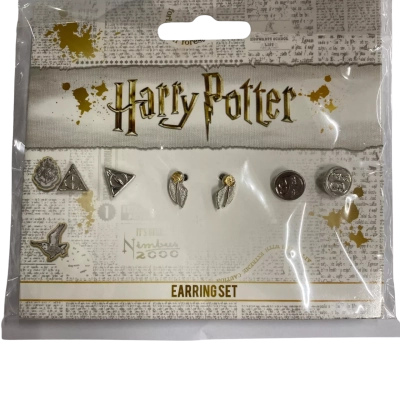  Kids Harry Potter earrings. Set of 3. Pierced. 