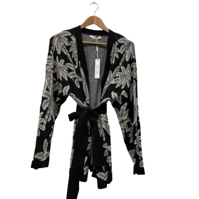  Womens  Haven Size L / XL Cardigan Black  / Grey 