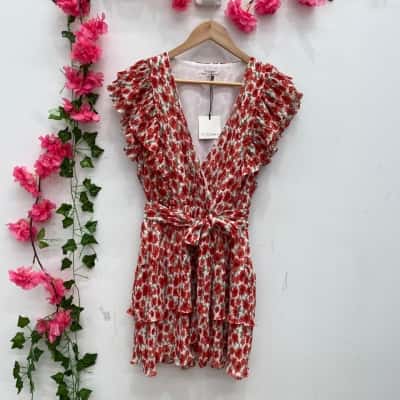Tussah Womens Lilian Mini Dress Size 10 Floral / Red 