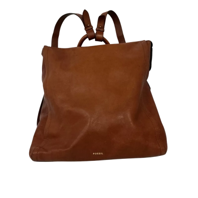 Fossil Womens Parker Convertible Small Backpack Brown / Natural 