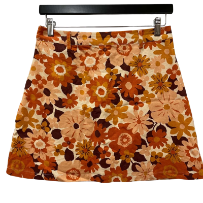 Princess Highway Floral Linen Mix Mini Skirt Size 12