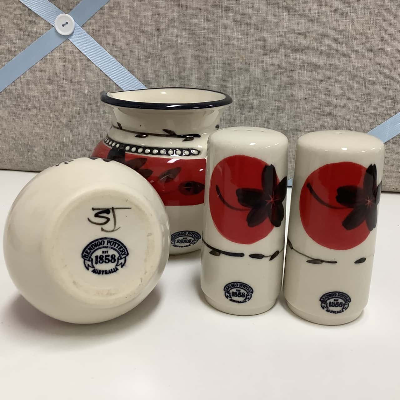 Bendigo Pottery Est. 1858 Australia. Kitchen Table Set.