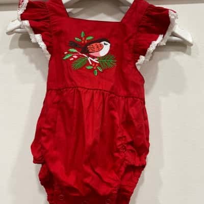 Kids Playsuit Brown / Green / Pink  / Red / White 