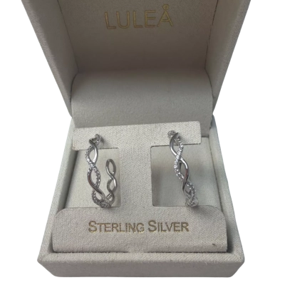 Lulea 925 silver hoop earrings 