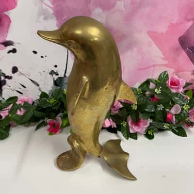 29cm brass dolphins ornament- please read description 