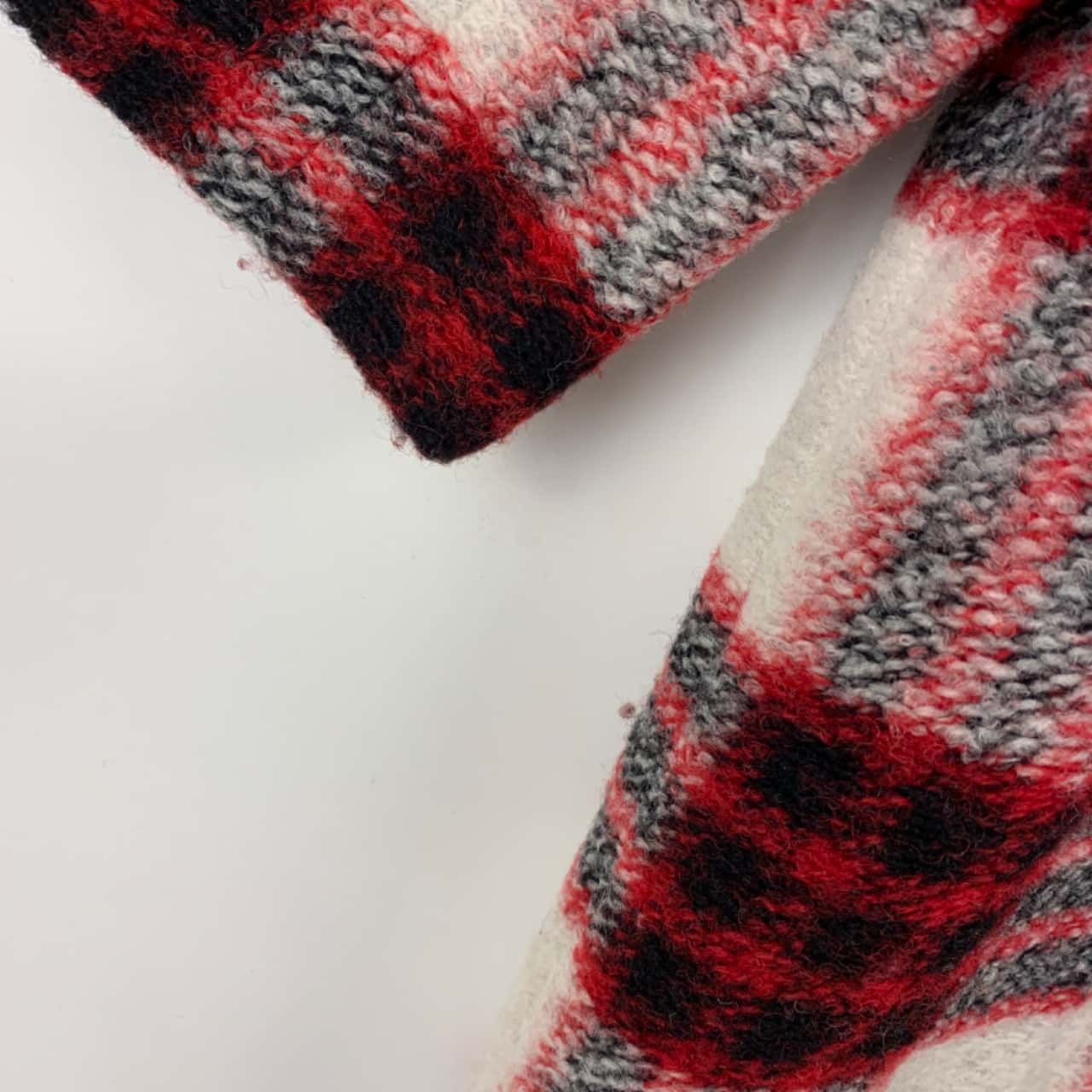 Sportsgirl Wool Blend Womens Size 12 Plaid Tartan Blanket Style Winter