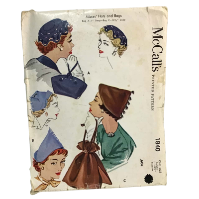 McCalls 1840 Hats & Bags Pattern