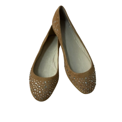 BNWT Witchery Womens  Size 37 Flats Beige diamanté 