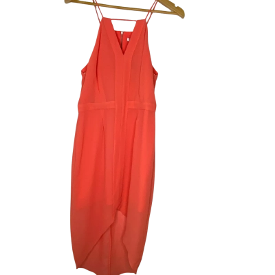 Cooper St Womens  Size 12 Midi Dress / Shoestring Strap Dress Orange 