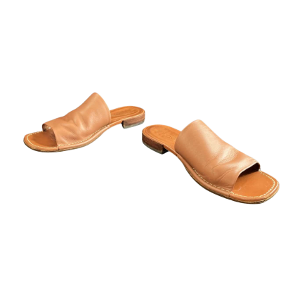 Tod's Womens Slides Size 38 Sandals Brown 