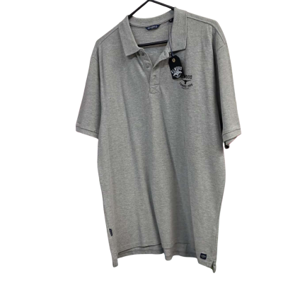 Mens Elwood Grey polo t shirt size 2XL New