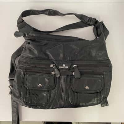 Angel. Kiss,  Women’s  leather Black  Handbag