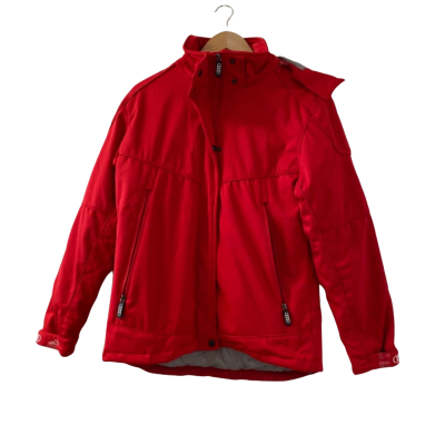 AUDI Sport Rain Hoodie Jacket Red Ladies Size 12  (RRP $119)