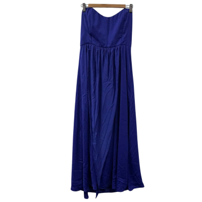 Love Affair Womens  Size 12 Strapless Dress Blue 