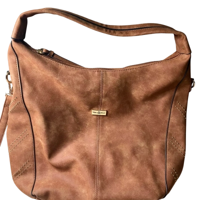 Vera May Brown Slouch Tote Bag 