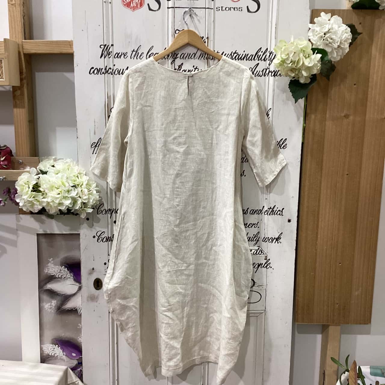 linen dress melbourne Size S