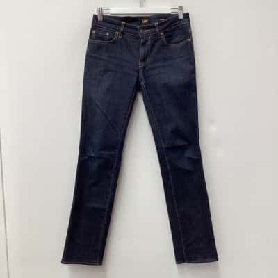 Lee Womens  Size 9 Straight Leg Jeans Blue 