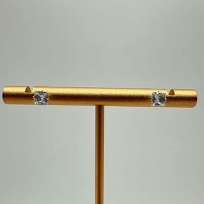 Clear Stone Stud Earrings 