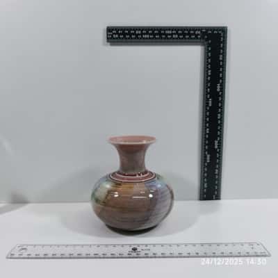 Vintage Ian Drummond Glazed Pottery Vase Signed 