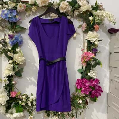 Wayne Cooper Womens  Size 10 Midi Dress Purple 