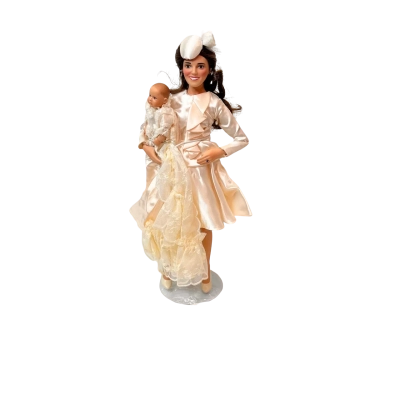The Ashton-Drake Galleries The Royal Christening Catherine & Prince George Portrait Doll Set