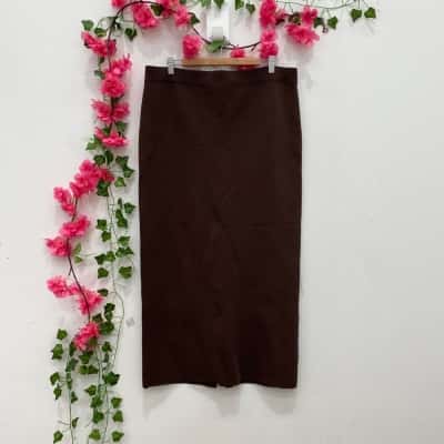 Seed Heritage Womens  Size XXL Pencil Skirt Brown 