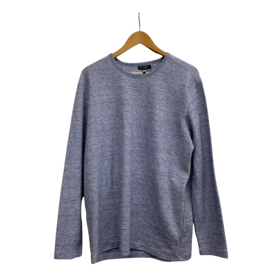 Blazer Women’s Waffle Knit Tee Sweat Blue Size XL