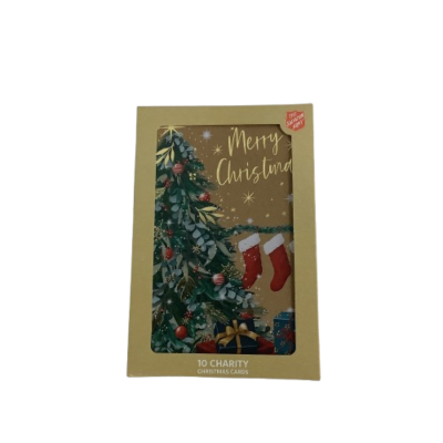 New The Salvation Army Charity Christmas Cards 10 Pack Merry Christmas Christmas Tree Print  #2023-1-PP