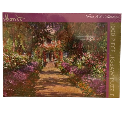 Monet Fine Art Collection 1000 Piece Jigsaw Puzzle Garden Path At Giverny
