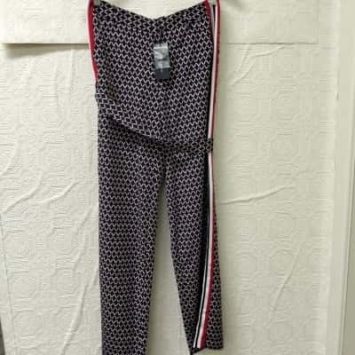 Tommy Hilfiger Beatrice Lattice Master Navy/Multi Pant NWT RRP $149