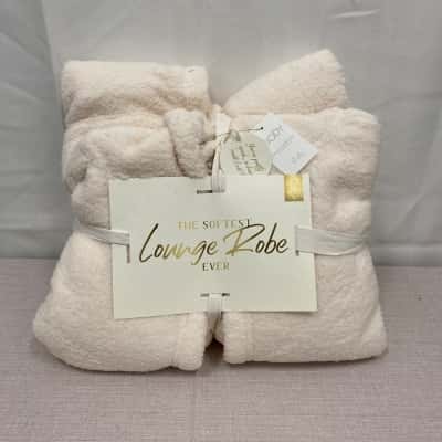 Cotton On Body Women's Lounging Robe Size L / M Cream RRP$40