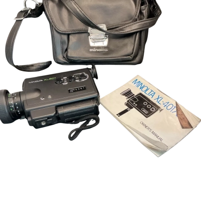 Vintage Minolta XL601 Super 8 Film camera including manual