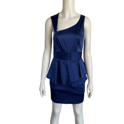 Seduce Womens Size 6 Cocktail Dress Royal Blue/Purple