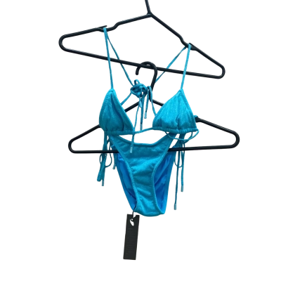 Triangl Womens Size XXS Blue Shimmer Bikini Set