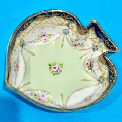 Rare Exqusite Victorian English H & L Oriental Hand Painted Dish 