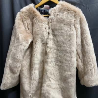 Leona Edmiston Womens Size 14 Brown Coat