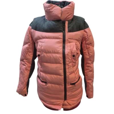 Womens LeShop by pisceans Size 10 / M Puffer Jacket Grey / Pink  