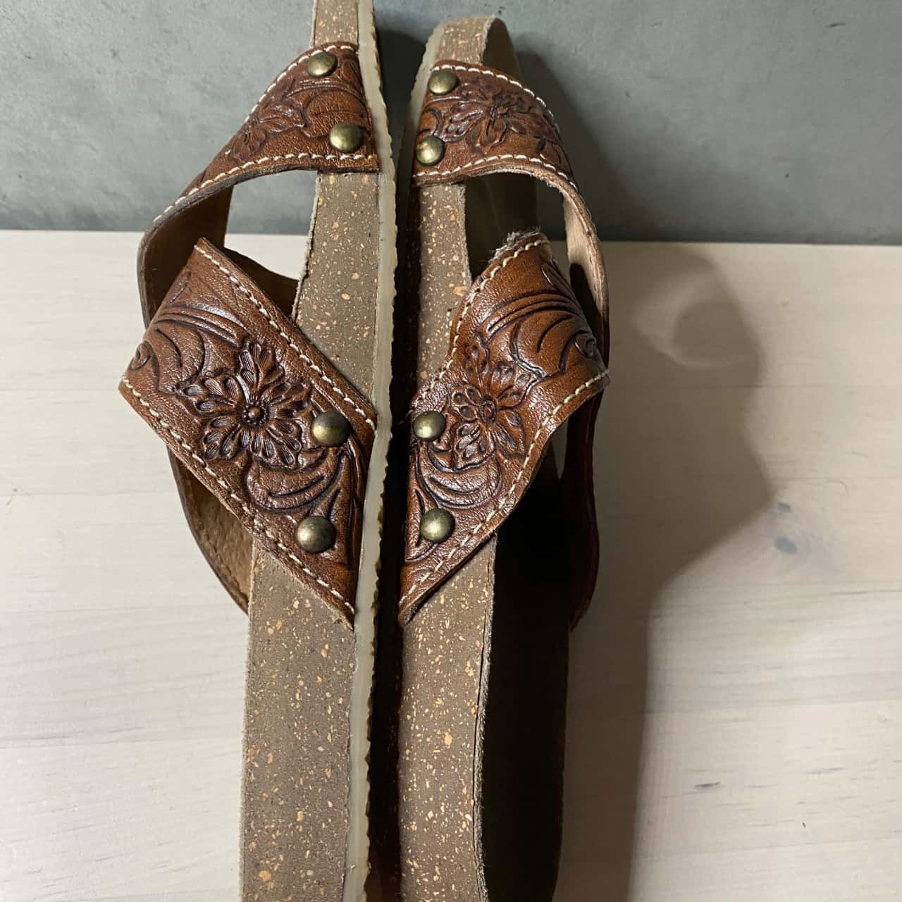 Roper Brown Slides Size EUR 40