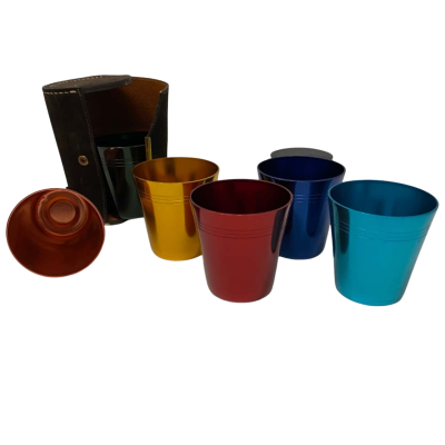 Hickok Adonised Cup Set With Case