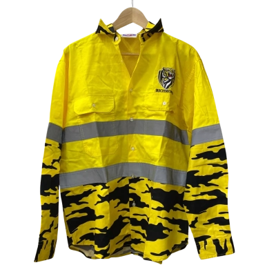 AFL Mens Size L High Vis Jacket Black  / Yellow 