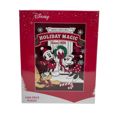 Disney Mickey & Minnie ‘Holiday Magic’ 1000pc Jigsaw Puzzle - Sealed NEW in Box